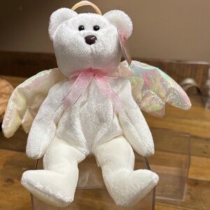 Ty Beanie Baby "Halo" the Angel Bear.
